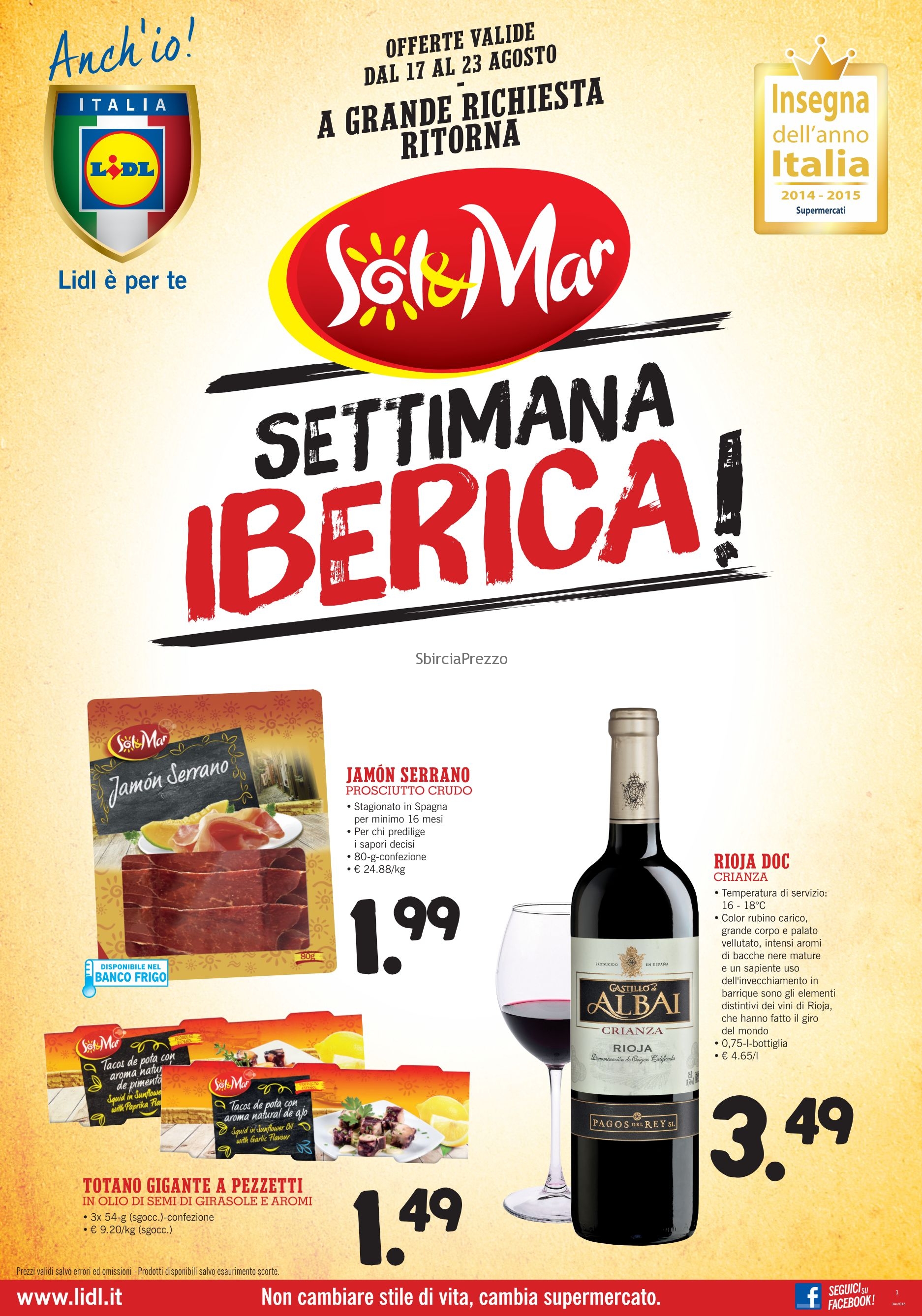 Volantino Lidl Settimana Iberica 1