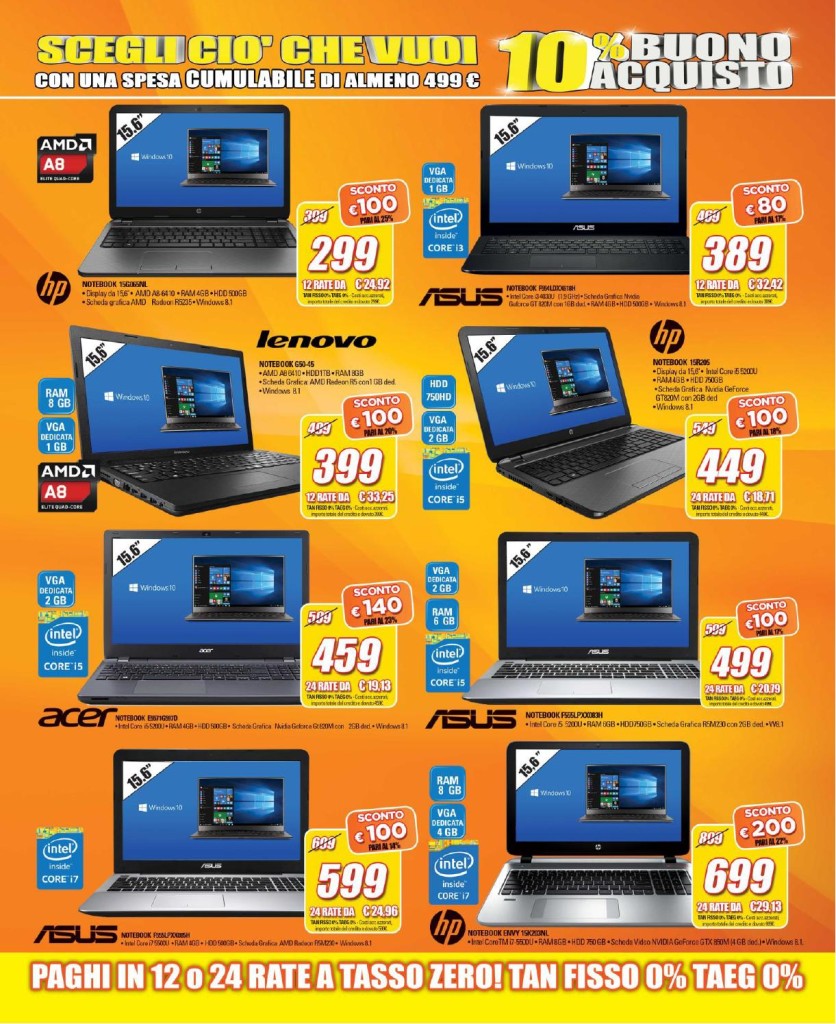Volantino Expert Pistone - Scegli ciò che vuoi in regalo 10% buoni acquisto 5