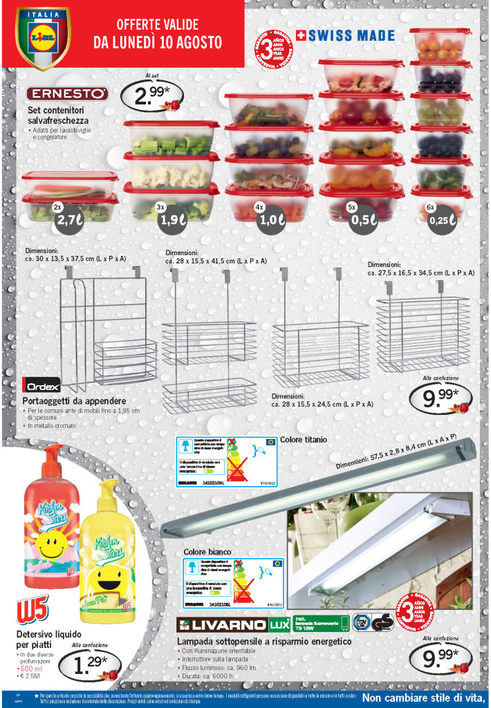Volantino Lidl Grigliata di Ferragosto 20