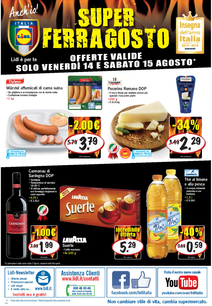 Volantino Lidl Grigliata di Ferragosto 32